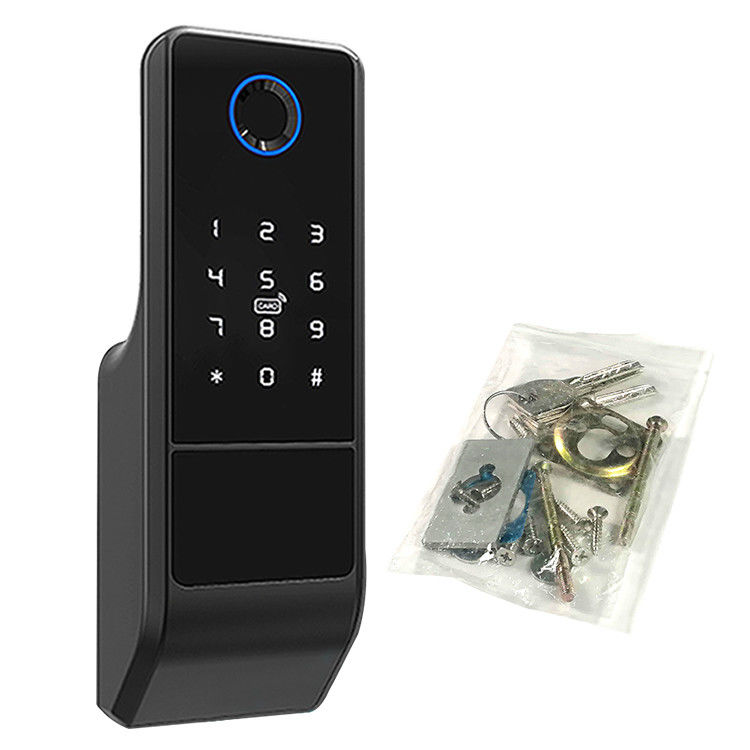 Smart Tuya Wifi Lock Mobile Control اثر انگشت RFID قفل صفحه ای تخت باز