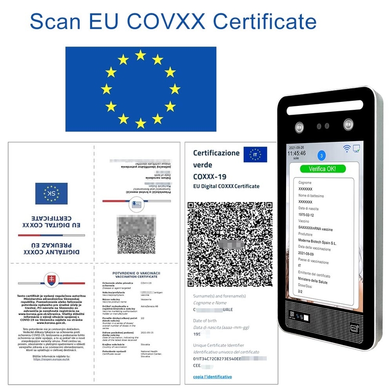 برنامه C19 EU Vaccine EU Green Pass Scanner Verifica Italy اسکنر کد QR Reader