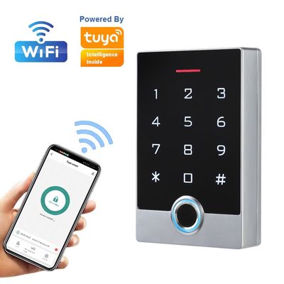 صفحه کلید فلزی کنترل دسترسی اثر انگشت RFID ضد آب با اپلیکیشن Tuya