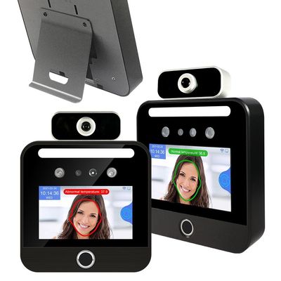 نرم افزار ابری مبتنی بر وب دمای تشخیص چهره 5 اینچ ترمینال تشخیص چهره اتحادیه اروپا Green Scanner