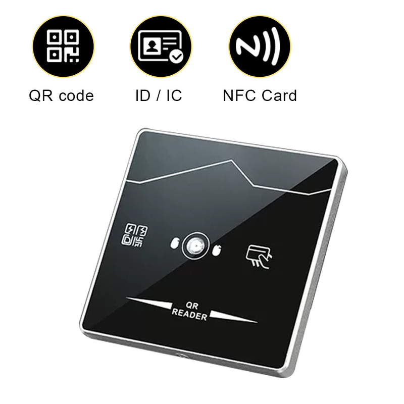 کنترل دسترسی QR Code Reader شیشه ای سکوریت شده Wiegand Proximity Card Reader