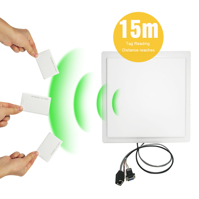 لینوکس IP67 15 متر برد بلند UHF RFID Reader USB TCP WIFI برای مدیریت پارکینگ