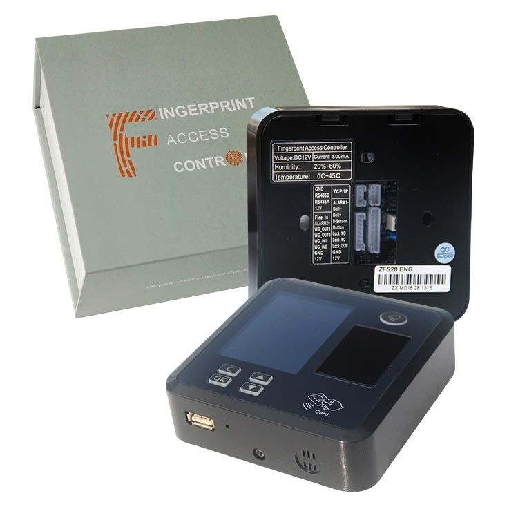 Tcp Ip Wifi Black TFS28 12V 0.2s Gate 125 Mhz Card Efingerprint Access Control