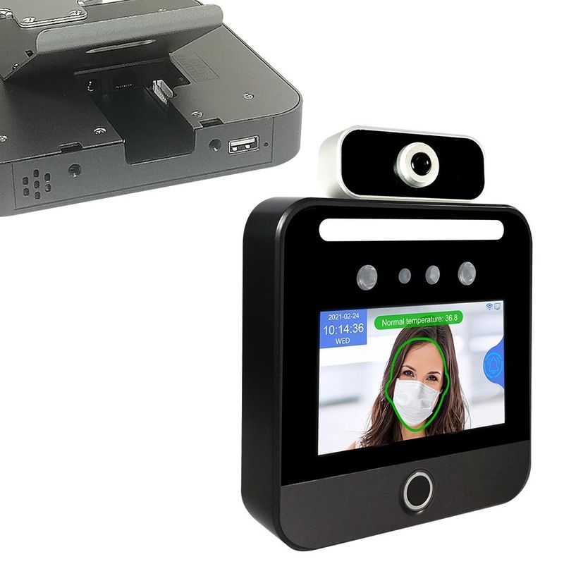 Touch Screen OEM حضور و غیاب دستگاه تشخیص چهره اسکنر دما