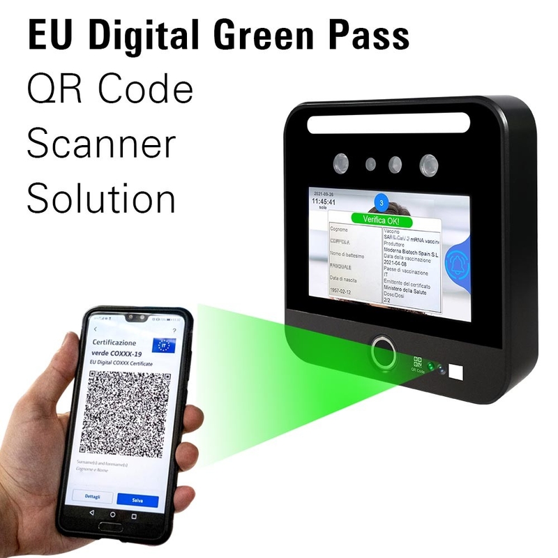 C19 Certificates DCC Eu Digital Green Pass Qr Code Scanner Reader Wifi قابل حمل بی سیم