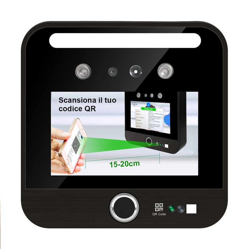 تشخیص چهره Verifica C19 EURO واکسن اسکن Green Pass Reader سیستم کنترل دسترسی