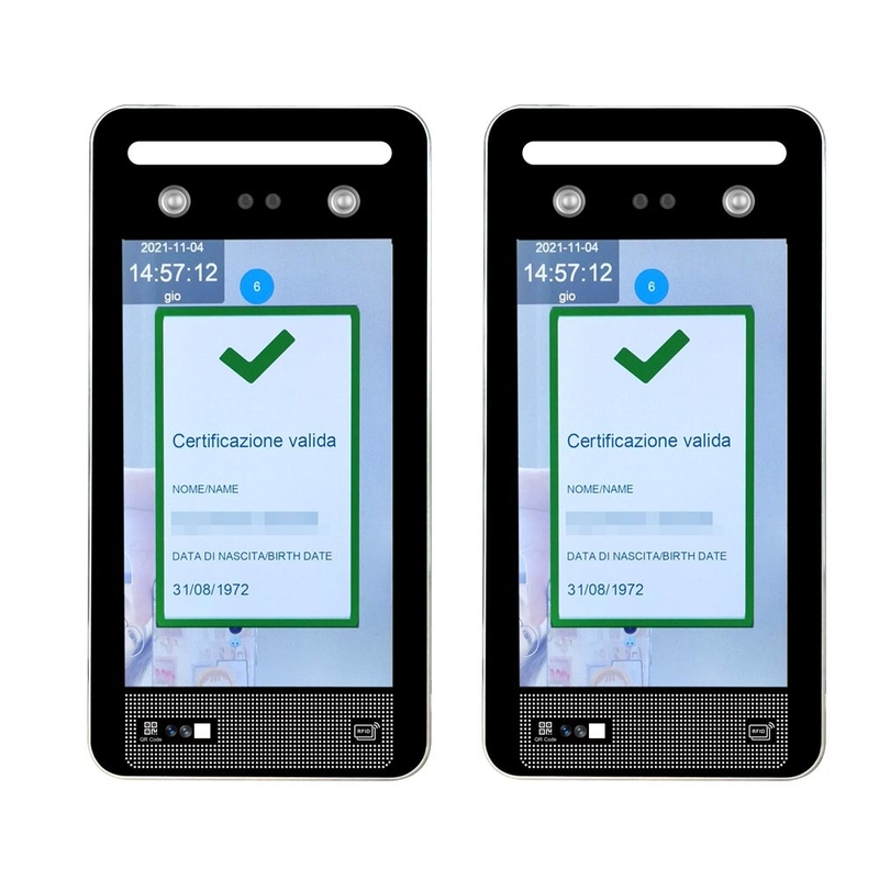 دماسنج تشخیص چهره EU C19 Verifica Green Pass QR Code Reader
