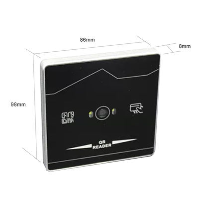 کنترل دسترسی QR Code Reader شیشه ای سکوریت شده Wiegand Proximity Card Reader
