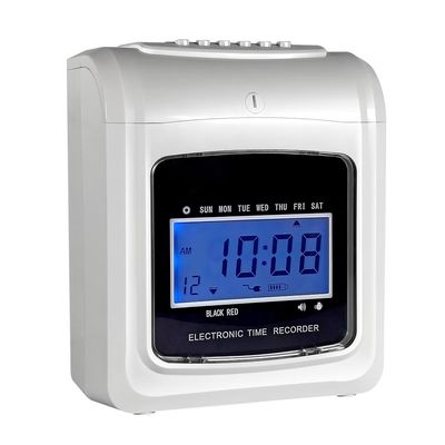 صفحه نمایش LCD دیجیتال ضبط زمان دفتر ثبت زمان دستگاه پانچ کارت
