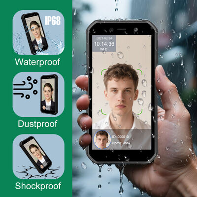 دستگاه تشخیص چهره اندروید قابل حمل 4G برای حضور و غیاب کارمندان در فضای باز