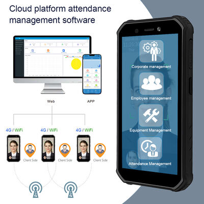 سیستم حضور در زمان قابل حمل ترمینال تشخیص چهره بیومتریک اندروید
