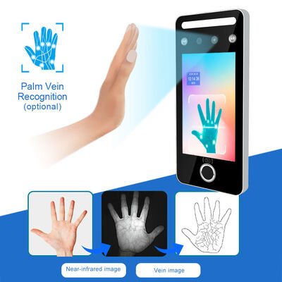 دستگاه کنترل دسترسی حرفه ای تشخیص چهره، اثر انگشت و RFID با صفحه نمایش لمسی 5 اینچی و حالت های چندگانه با RS485