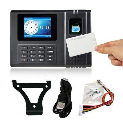 ساعت کنترل ساعت دسترسی LCD اثر انگشت بیومتریک 2.4 اینچ