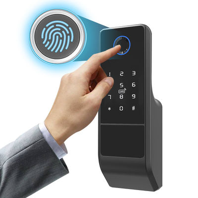 Smart Tuya Wifi Lock Mobile Control اثر انگشت RFID قفل صفحه ای تخت باز