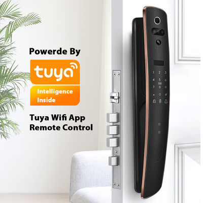 قفل هوشمند 3D Face Digital Tuya از آلیاژ آلومینیوم کنترل دسترسی اثر انگشت RFID
